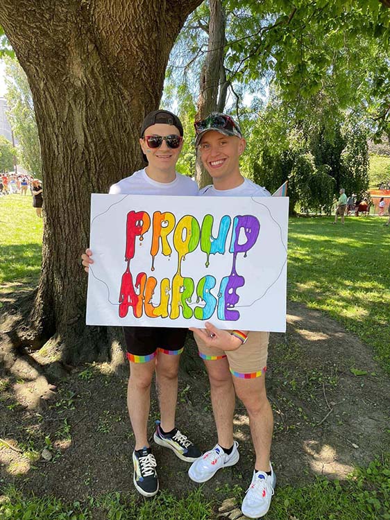 Male Nurses at Pride Festival