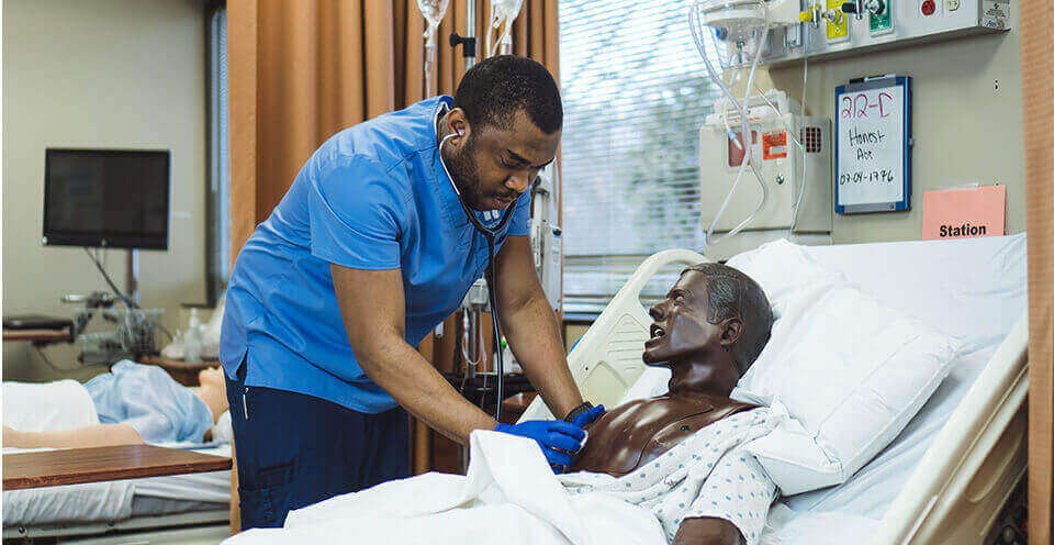 nurse with patient